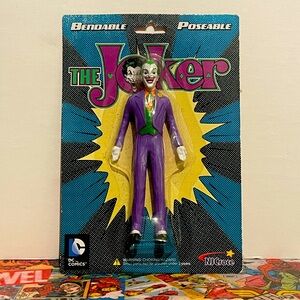 DC Batman classic TV series The Joker Bendable Figure. New and sealed